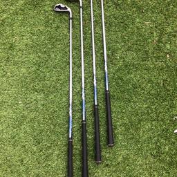 Cobra baffler xl golf clubs 6,7,8,9 with graphite shafts and cobra grips, have the odd mark nothing major. Collection dronfield