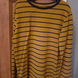 mustard striped long sleeve t-shirt
collection only SE9 New Eltham no posting clean smoke free pet free home 
please see my other items