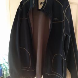 Good condition soft shell jacket from Weird Fish size large. Navy jacket with front zip, two pockets with zips, inner fleece lining. 

Collection Brockwell Chesterfield or will post for cover of postage costs.

From smoke and pet free home