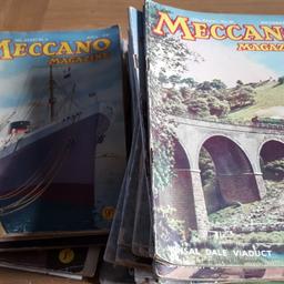 very old collectable meccano magazines there is about 30 in total safe collection from B27 area of Birmingham