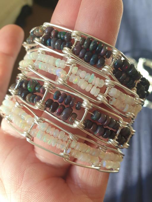 Buy & Sell Hampshire Southampton - Photos for 925 solid silver and natural opals bracelet