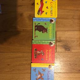 Excellent condition, like new. A set of 4 books.

Freebies are in the last picture:
3 books from Eric Carle
Peepo baby!
Baby’s Day