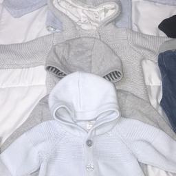 Hi, I am selling a bundle of baby’s boys clothes 0-9 months

ZARA
JASPER CONRAN
DISNEY
M&S
Tu Clothing and lots more...

Vests, baby grows,tracksuit bottoms, sets,t shirts, shorts, bibs and lots more in the bundle
Everything you need from 0-9 months.

All in good clean condition, from smoke & petfree house

Clean stuff

Contact me for further info: 07902437939 ZARA

Thankyou for Looking...

I will be having much more stuff for sale including CHICCO NEXT2ME,
TOMMEE TIPPEE PREP MACHINE,
PRAM