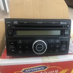 Genuine Nissan Qashqai Radio 6x CD Changer Bluetooth Phone 2007 - 2013 Reg. Condition is used.
Comes with code

Nissan part number: 28184 JD45A
Model number: PN-3000F