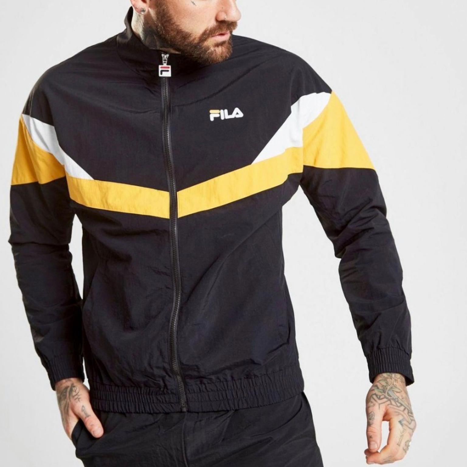 fila griffin woven track top