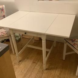 Set of two IKEA chairs Stefan and transformer table.

Can be sold separately

Size:
L 117cm / 59cm
W 78cm
H 74cm