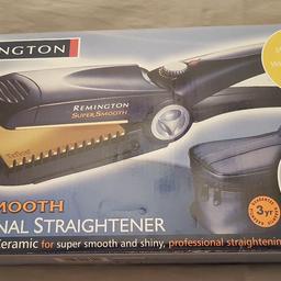 REMINGTON SUPER SMOOTH HAIR STRAIGHTENERS....BRAND NEW IN BOX...UNWANTED GIFT