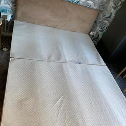 Used King size bed base head board not been on bed much, slight rip in material on base at the bottom which you can see in the pictures
need to go asap