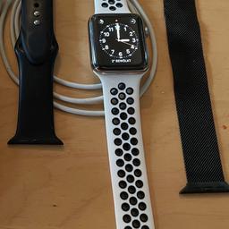 Tausche / Verkaufe

Apple Watch Series 2 42mm Silber = 125€
Mit Schutzfolie am Display
Mit drei Armbändern
mit Ladegeräte aber leider ohne Verpackung