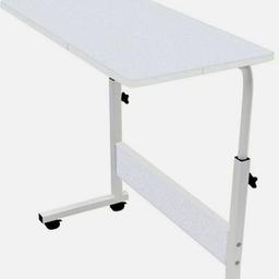 4 Wheel castors (2 with brake) make it easy to move and position.
Large and strong wooden desk.
Lots of space for home or office use.Curved sides protecting young children.Comfortable to study and work on or even just store.
Color:White,Desk size: See images Distance between the legs: 480mm
Desktop and ground height: 680-880mm.Steel pipe outer diameter: 30mm.Table board thickness: 12mm, Adjustable height.

NO OFFERS as cheap enough

Collection Greenhithe only