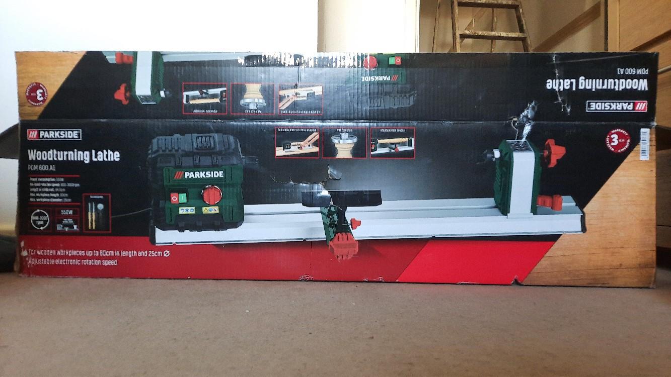 Parkside Wood Lathe pdm 600 (A1) 550w, Germa in B96 Redditch for £99.00