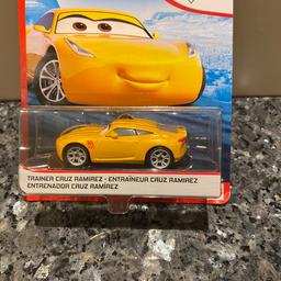 Selling Cruz Ramirez from the Cars series.
Boxed and new