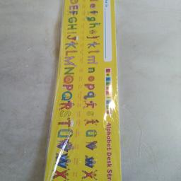 NEW ALPHABET DESK STRIP. SALE PRICE £ 2;. DO PAY PAL POST AND DROP OFF WITH IN FEW MILES SMALL COST.