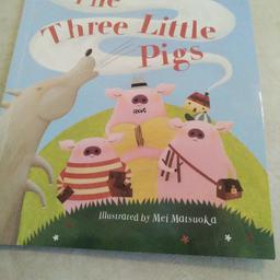 NEW BOOK THE THREE LITTLE PIG'S BOOK SALE PRICE £2 ILL HUFF AND PUFF AND BLOW YOUR HOUSE DOWN . CRIED THE WOLF. DO PAY PAL POST AND DROP OFF WITH IN FEW MILES SMALL COST SALE PRICE.