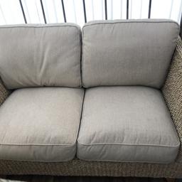 2 seater sofa & chair
Rarely used but some sun fading on back of cushions.
Selling due to downsizing.
Comes from a smoke & pet free home.
Collection only.