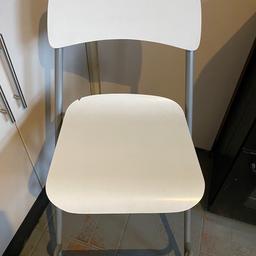 Two breakfast bar stools. Small chip on one but otherwise ok.