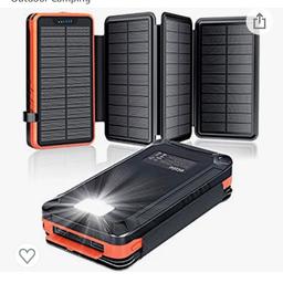 Various styles

Solar Powered Power Banks

Some with 4 solar panels
Some with 3 solar panels & a phone charge pad

All just £10 each

Perfect for camping, fishing, bike rides or work

Usb power socket to fit your leads to power phones, iPads, tablets and more

RRP £35.00 - £50.00 