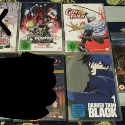 Verkaufe verschiedene Anime DVD's 

Hunter x Hunter Phantom Rouge
Gintama Vol. 1
Darker Than Black 1
Bleach Fade to Black Movie 3 (english)

Der Preis ist nur Platzhalter, macht mir einfach Angebote (: 

Versand ist gegen Aufpreis möglich