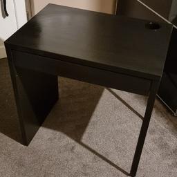 Hi, I'm selling my IKEA desk. It's in Excellent condition. Only a couple of months old. Collection only please from Shoreditch.

Price : £25.00

Please contact me on: 07456650578

Dimensions:

Width - 73 CM
Depth - 50 CM
Height - 75 CM

Thank you.
