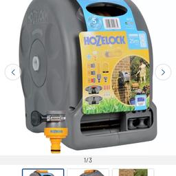 Hozelock Compact Enclosed 2 In 1 Hose Reel - 25m brand new UNOPENED paid £45 from Argos. Would possibly deliver it myself if very local to where I am. Will not post. Reasonable offers welcome. No silly offers please
