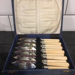 Silver plated cutlery 
The case is in fair condition the cutlery is good condition