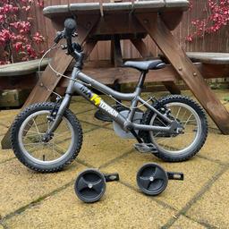In great condition.
Well kept and maintained.
Breaks fully working.
Stabilisers included.

Collection from Raynes Park
