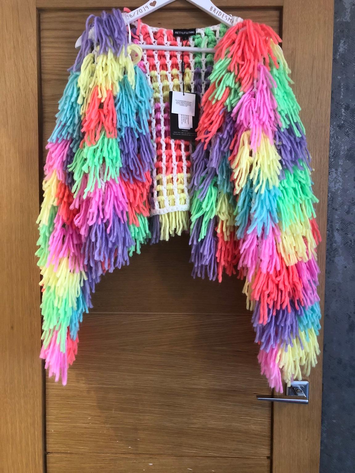 Shaggy cardigan 2024 multi coloured