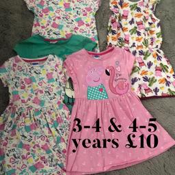 Peppa pig bundle 3-4 & 4-5 years 
Collection channels chelmsford only 
Playsuit new with tags never worn 
Peppa pig t shirt top left new no tags never worn 
Good condition