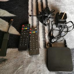 2 boxes good quality a firestick loads of remotes and wires. All work just need setting up again
£30 ONO the lot or will sell separately