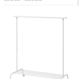 IKEA clothes rail x2 £15 for both so you basically you get the other for free.
Perfect condition