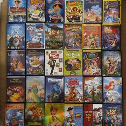 All originals. 50p each or choose any 3 for £1. 

Mary Poppins
Roger Rabbit
Mr Bean funny faces
Frozen
Madagascar 3
Mr Bean
The cat in the hat
Puss n boots
Lady and the tramp
Bedknobs and broomsticks
Madagascar 2
Pinocchio
Alice in wonderland
Tangled
Sleeping beauty
Shrek the third
Aladdin
Madly madagascar
Monsters, inc.
Snow white and the seven dwarfs
Pete's dragon
The princess and the frog
Toy story
Toy story 2
Toy story 3
Peter Pan
Robin Hood
Wall.e
The little mermaid
Alice in wonderland