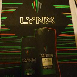 lynx africa gift set
body spray and body wash
offer welcome
pick up from ol4 or can deliver local for small fee
