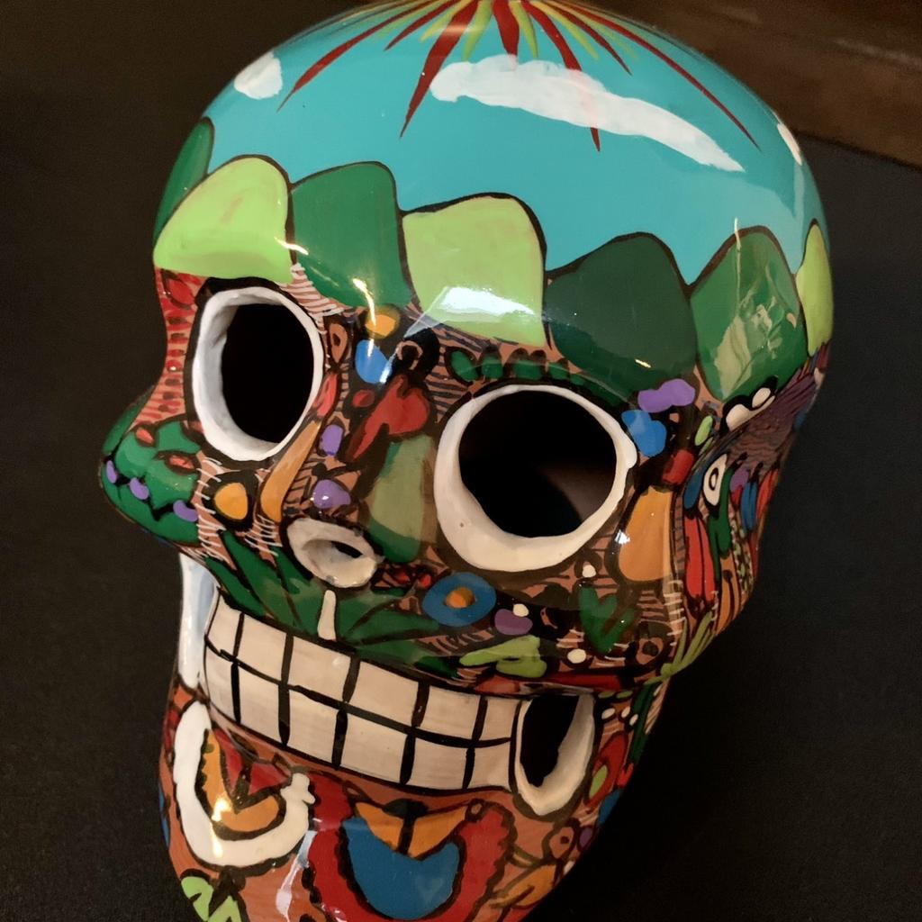 Mexikanischer Totenkopf an Schlüsselkette