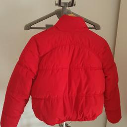 h & m red jacket size S, worn a few times