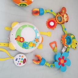 ☆ Mothercare Baby Safari Lullaby Projector Light (RRP £27)
☆ Tiny Love activity stroller arch (little hanging butterfly missing) (RRP £25)
☆ VTech Crawl and Learn Bright Lights Ball (RRP £16)

£3 EACH
Pet and smoke free home. 

***Welcome to see my other itemas 🙂***