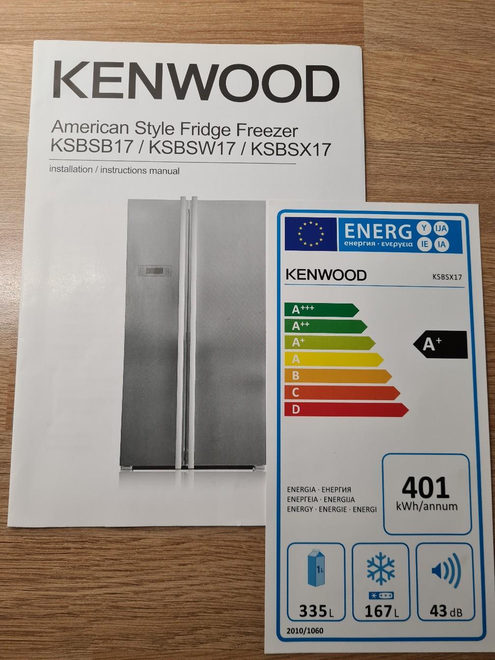 kenwood side by side American fridge freezer in LE18 Oadby and Wigston
