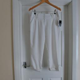 Trousers “Atmosphere”Without Belt White Colour New With Tags

Actual size: cm

Length: 83 cm measurements from waist

Length: 82 cm from side

Volume Waist: 73 cm - 75 cm

Volume Hips: 90 cm - 92 cm

Size: 8 ( UK ) Eur 36

100 % Polyester