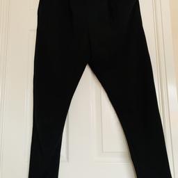 For sale black fabric trousers with pockets, very comfortable! great material , like new!