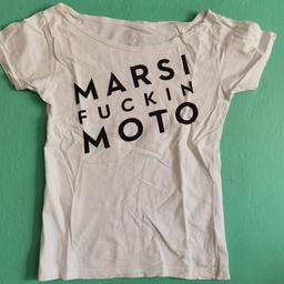 Ich verkaufe mein Marsimoto T-Shirt in sehr gutem Zustand :)
Größe ist zwischen XS und S.
Abholung in 70186 Stuttgart oder Versand bei Übernahme der Versandkosten.
Kein Umtausch da Privatverkauf.