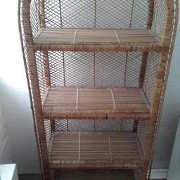 Lovely bamboo style 4 shelves. Great anywhere in house. Collection only or will deliver locally.