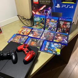 I’m selling PlayStation 4 console in original box used in excellent working and shape condition, it can be seen working and it comes with 10 games and two pads and original box viewed in pics