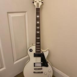 I am selling this Epiphone Les Paul white Lightning Tommy Thayer signature model. I believe there were only ever 1000 of these made and they are no longer in production and very hard to come by. It is in great condition, the photos really don’t do justice to how nice this guitar is. It comes complete with the hard case and signed certificate of authenticity. I am based in Cheshire for collection or happy to post anywhere in the UK if required. Looking for £750 or close offer.