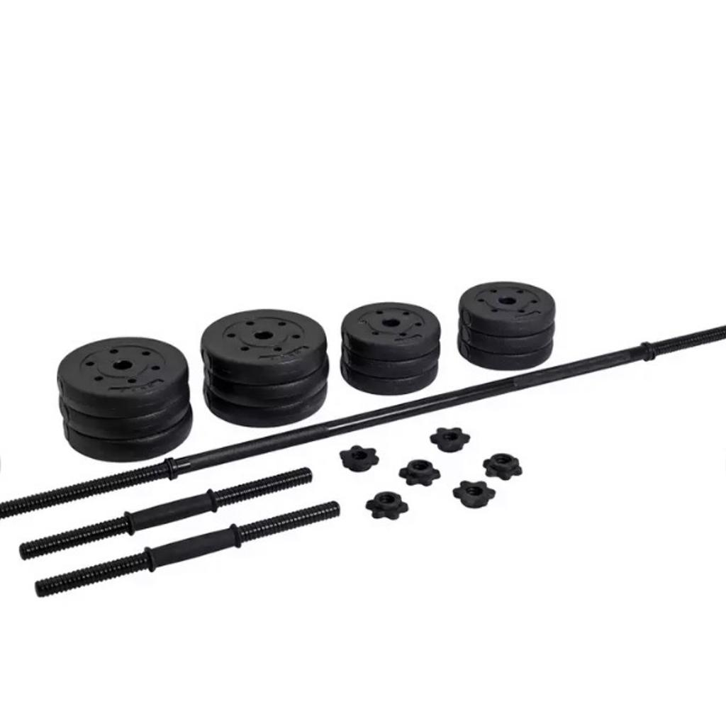 Opti vinyl discount barbell set 50kg