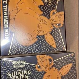Pokemon Shining fates elite trainer boxes Brand new
Collection only
2x 85 each or £170 for both