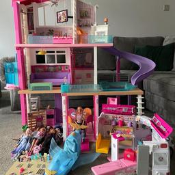 This is a listing for the 2019 Barbie Dream house with lift, slide and pool.

Also included in the listing is............

•Barbie Ambulance with all accessories

•Barbie in a wheelchair

•Wonder woman’s plane

•various other Barbie’s


All in great condition.


Only selling due to my daughter just not playing with it for over the last 6 months!!


Cash on collection please
