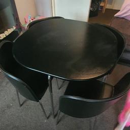 black space saver table like new hardly used 50 ono
