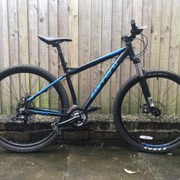 Carrera Sulcatta Mountain Bike 
18” Frame
29” Wheels 
Front Suspension 
Disc brakes 
Mint condition 
Rides beautifully 
First to see it will buy it

Any questions please ask