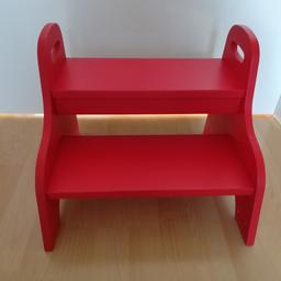 Ikea TROGEN Tritthocker für Kinder, rot, 40x38x33