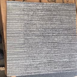Brand new in box milliken carpet tiles with underlay grey in colour grade A £20 a box