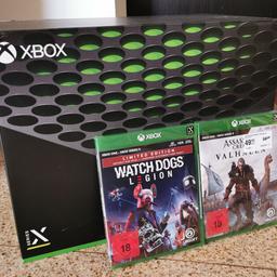 Verkaufe hier meine neuwertige Xbox Series X inkl den 2 Spielen Assassins Creed Valhalla und Watch Dogs Legion.
Die Xbox war ungefähr 15 bis 20 Stunden im Einsatz.
Rechnung gibt es für die Garantie dazu.